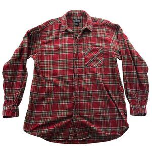 Moose Creek Men Shirt XLT Red Plaid Flannel Button Up Long Sleeve Western Casual